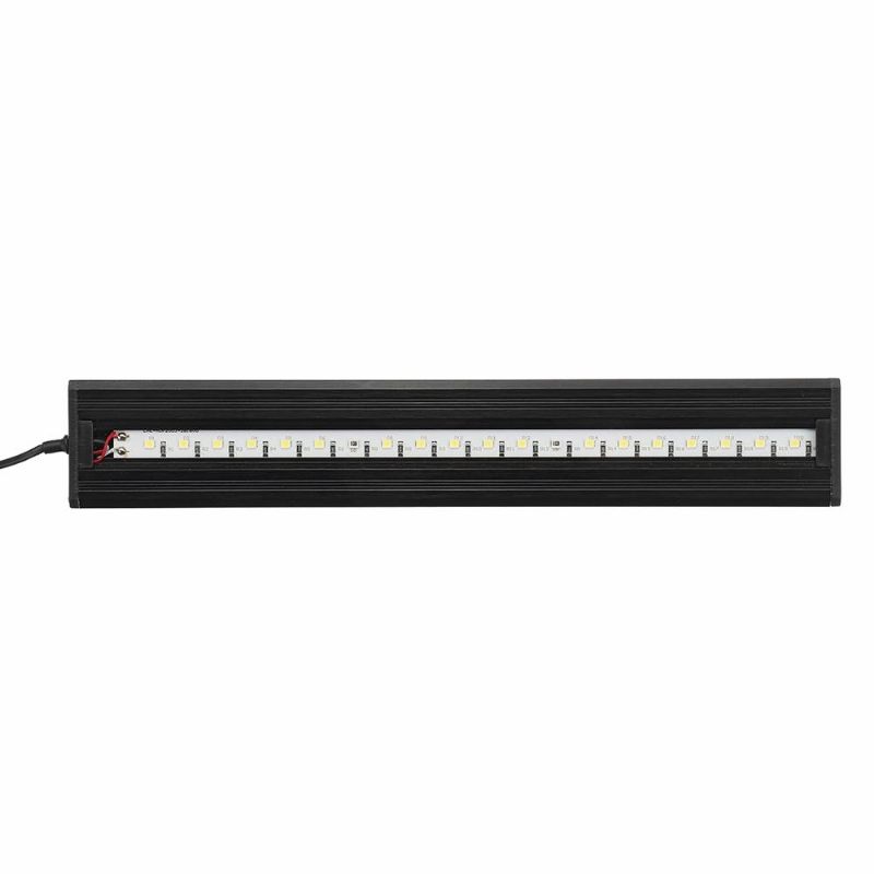 3.5 W 25 cm Podesiva 2835 Led Super Tanka Svjetiljka Za Akvarijske Ribice Crna