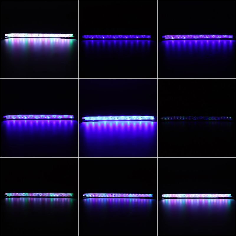 52cm Super Tanka Rgb Led Rasvjeta Za Akvarij Svjetlo Za Vodene Biljke Lampa Za Akvarijum Vodootporna Svjetiljka Za