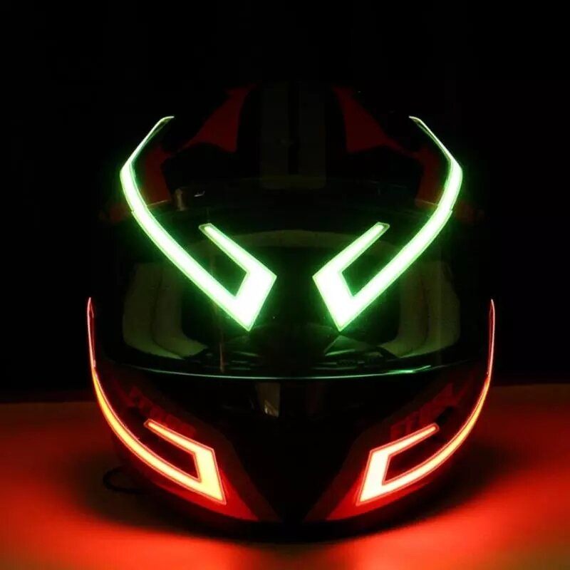 2pcs Vodootporna Svjetiljka Za Biciklističku Kacigu Signalna El Traka Trepćuća Led Izdržljiva Za Komplet Diy Svjetlo Za