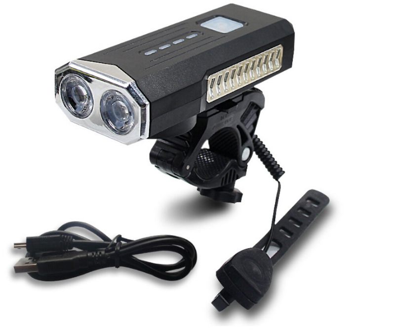 Bikight 2-u-1 400lm 2xt6 Svjetlo Za Bicikl 3 Načina Rada Podesivo Usb Punjenje Prednje Za 6 Truba Od 120 Db S Nosačem