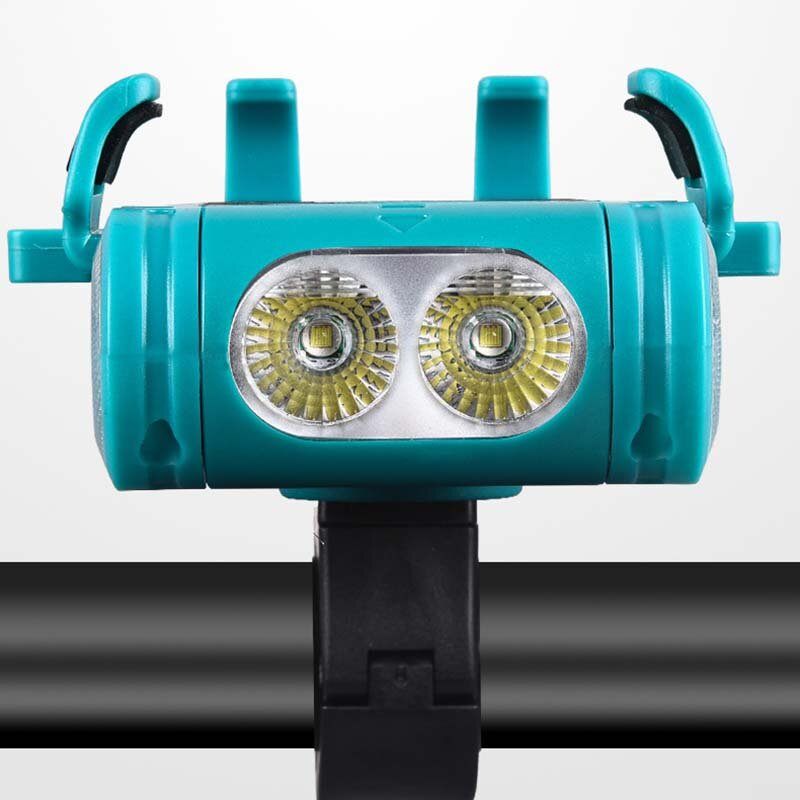 Bikight 5-u-1 2000mah/3500mah 500lm Svjetiljka Za Bicikl Usb Punjiva Power Bank Vodootporni Držač Za Telefon Prednje Svjetlo Sa Sirenom Za