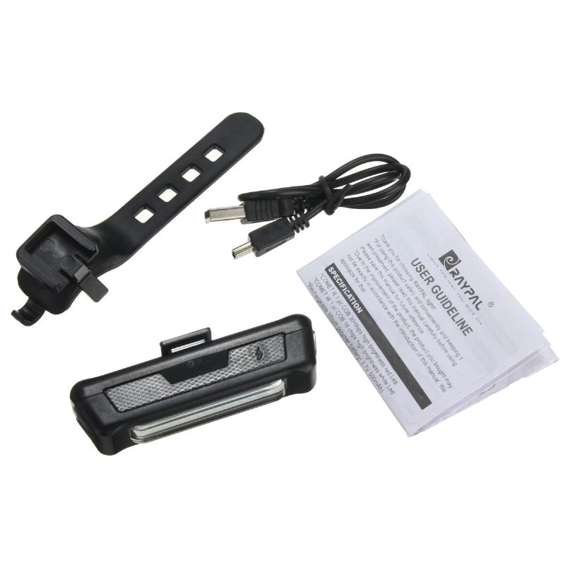 Bikight 6-modes 100lm Cob Crveno Svjetlo Upozorenja Za Bicikl Za Noćnu Vožnju Bicikla Prednji Stražnji Usb Punjivo Led Vodootporno Stražnje Za