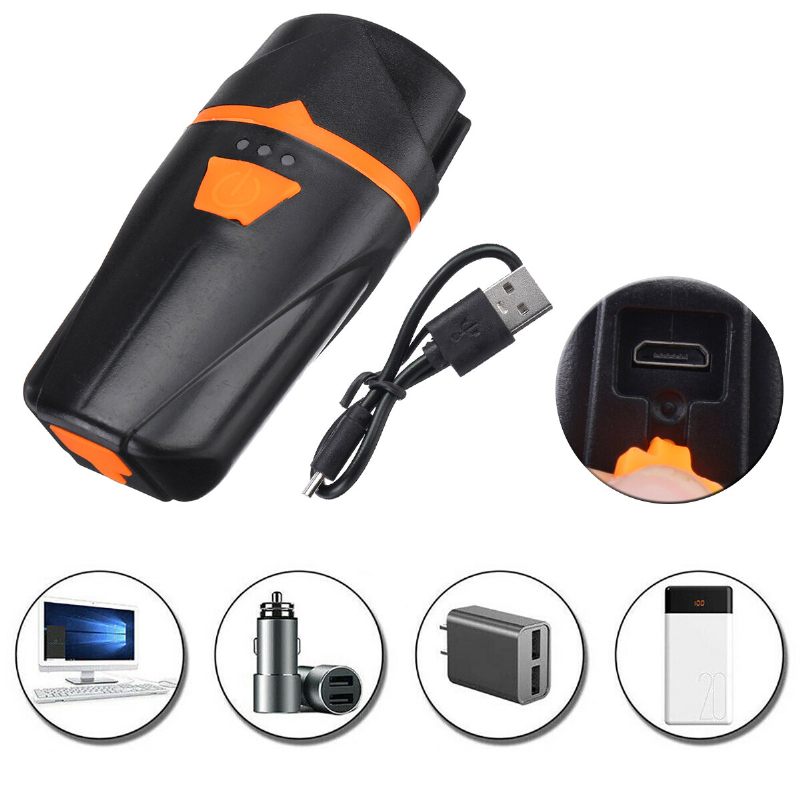 Bikight 800lm 1200mah Aluminijska Legura Vodootporna Otporna Na Udarce Usb Svjetlo Za Punjenje Bicikla Usb Za