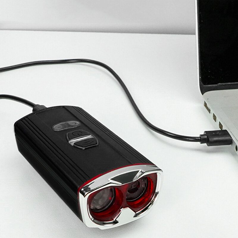 Bikight Prednje Svjetlo Za Bicikle Pet Načina Rada Usb Punjenje Jaka Svjetiljka Rotirajuće Vodootporno Za Bicikl