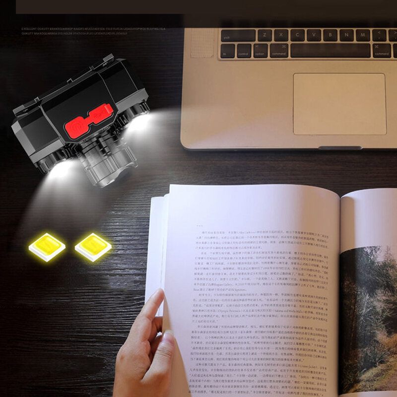 Led+osl Svjetiljka Za Glavu Super Bright 4modes 500m Dugotrajno Usb Punjenje Višenamjenska Za Vodootporna Za Pecanje Kampiranje Biciklizam Naglavna