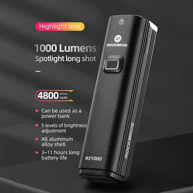 Prednja Svjetla Za Bicikle Usb Punjiva Ipx6 Vodootporna 1000 Lumena