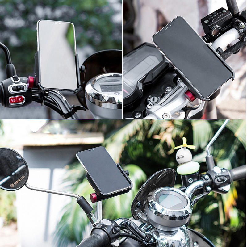 Rockbros Yq-001 Držač Tipa Ručke/retrovizora Za Telefone Od 3.5-6.5 Inča Vožnja Bicikla Na Otvorenom Okretni Za 360° Usb Punjivi Za Telefon Bicikl Kopča Za Mobitel