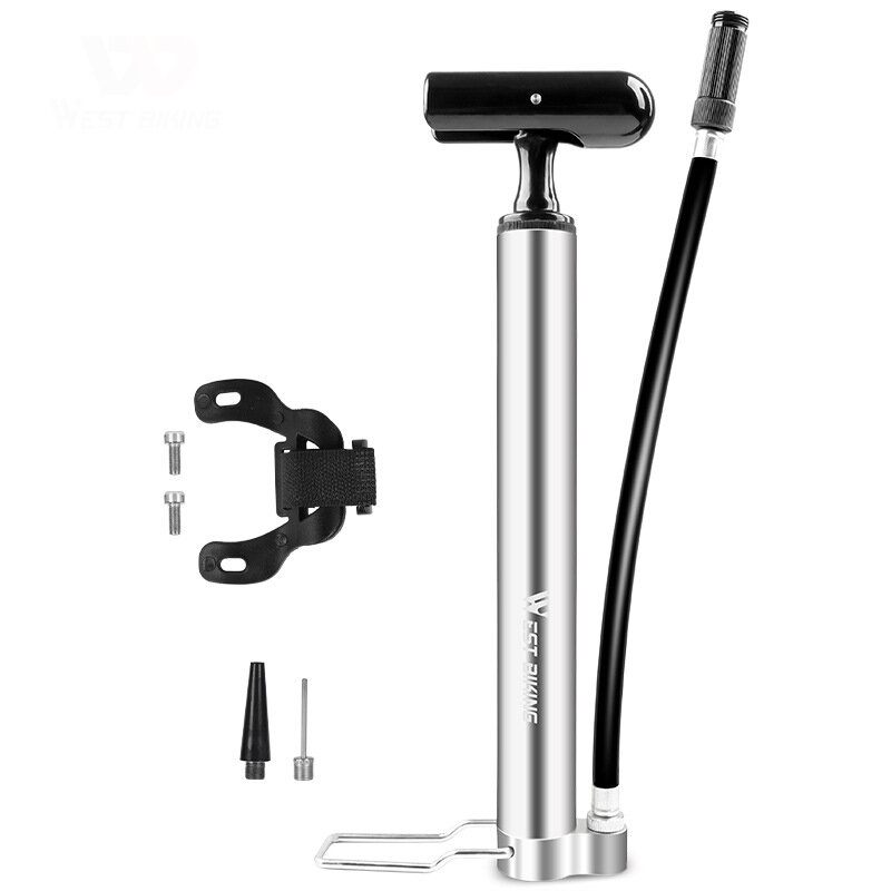 West Biking Nožna Pumpa Za Bicikle Aluminijska Legura 120psi Napuhavanje Zraka Za Biciklističke Gume Prijenosna Mtb Dodaci Za Brdske Av/fv