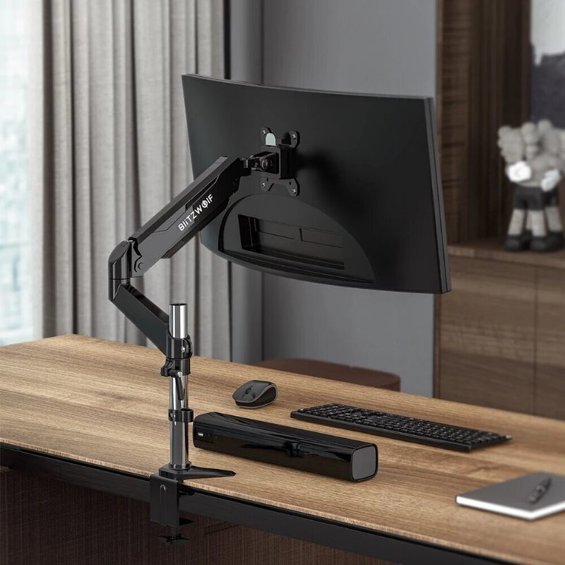 2kom Bw-ms2 Postolje Za Monitor 32" Nosač Za Rotacija 360° Vesa Standard 75x75mm 100x100mm Podesiva Visina I Upravljanje Kabelima