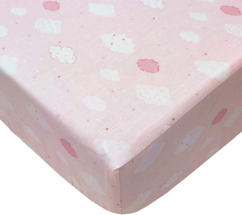 3 Kom Dječja Jednorog Posteljina Za Dječju Sobu Od 100% Pamuka Ružičasta Princeza Komplet Posteljine Za Dječji Krevetić (suknja Za S Plahtama S Volanima)