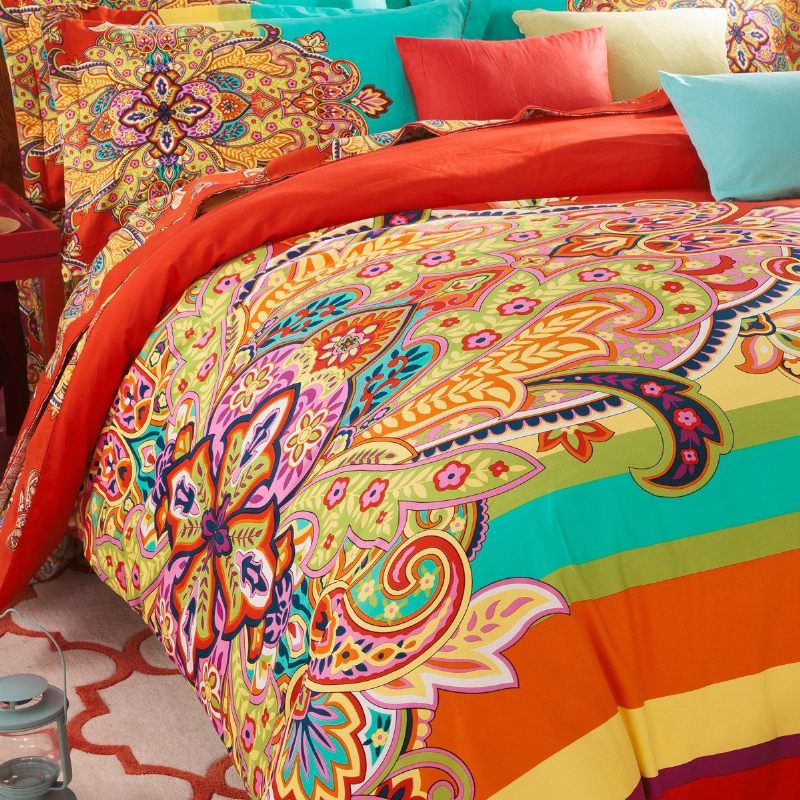 4-dijelni Bohemian Set Posteljine Set Navlaka Za Poplun