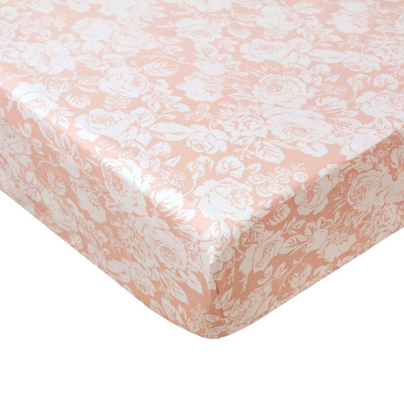 Cvjetna Plahta Za Krevetić Blush Pink Za Chic Rose Dječja Posteljina Vintage Za Djevojčice Mornarsko Plava 2 Paketa