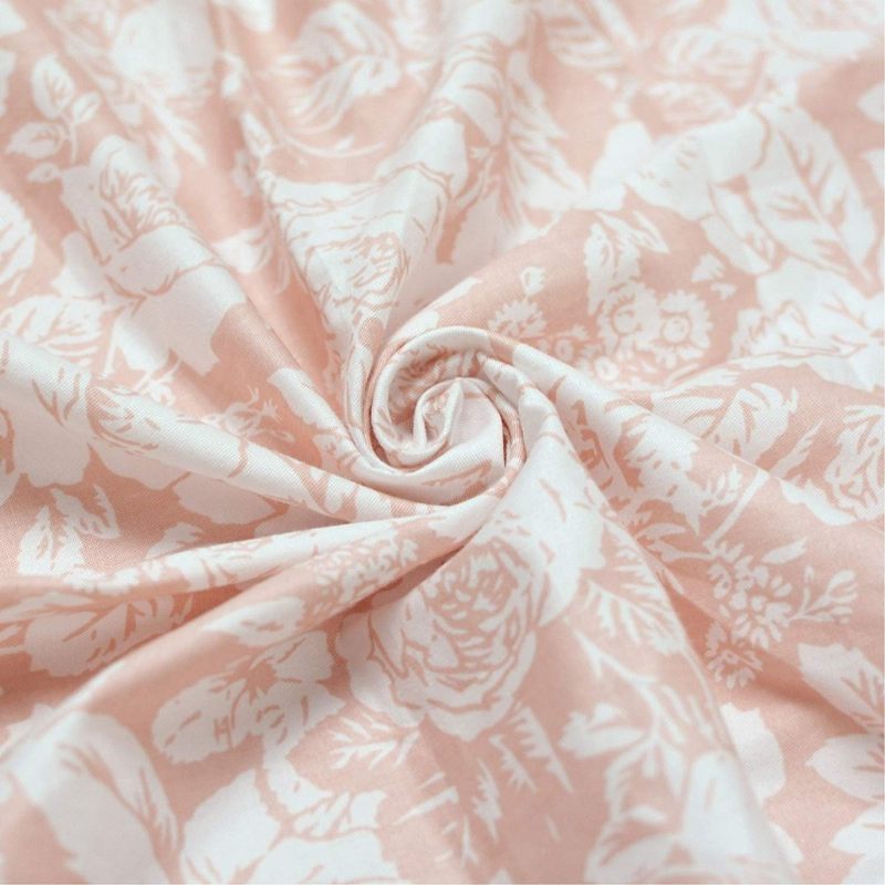Cvjetna Plahta Za Krevetić Blush Pink Za Chic Rose Dječja Posteljina Vintage Za Djevojčice Mornarsko Plava 2 Paketa