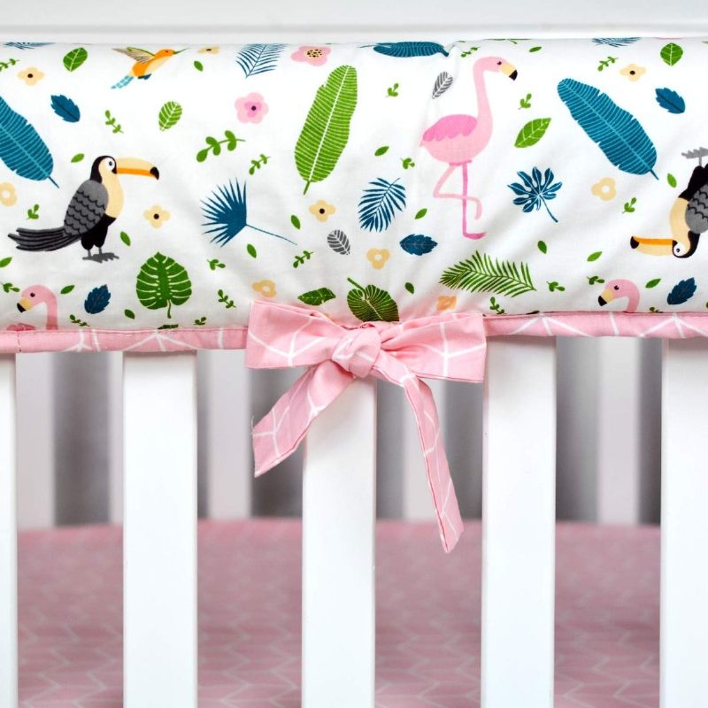 Kompleti Posteljine Za Dječji Krevetić Za Djevojčice Flamingo Dječja Soba Ružičasta Posteljina S Printom Perja Kolijevka Iz Džungle Set Božićna