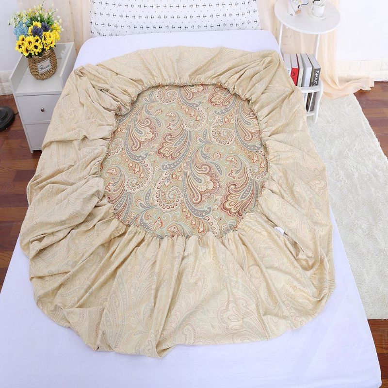Luksuzna Paisley Posteljina Dizajnirana Plahta 800 Niti 100% Kaki Egipatski Pamuk
