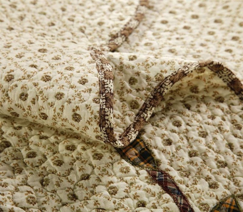 Luksuzni Patchwork Prošiveni Set Pamučnih Popluna Veličine Queen