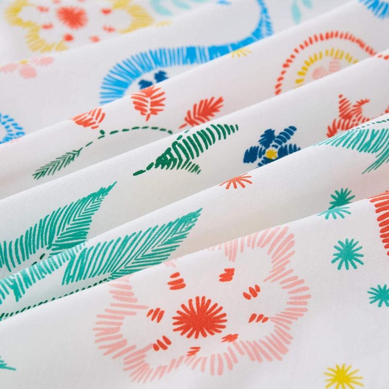 Paisley Flower Girls Komplet Navlaka Za Poplun Od 3 Kom 100% Pamuk Svježeg Izgleda Posteljine