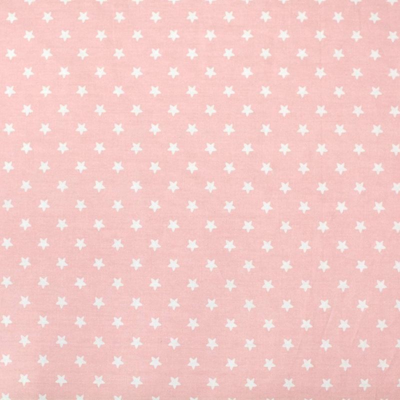 Plahta Za Krevetić Za Djevojčice Vintage Uklopljena Za Chic Blush Pink Za 100% Pamuk Meka Za Bebe Sweet Star Printed