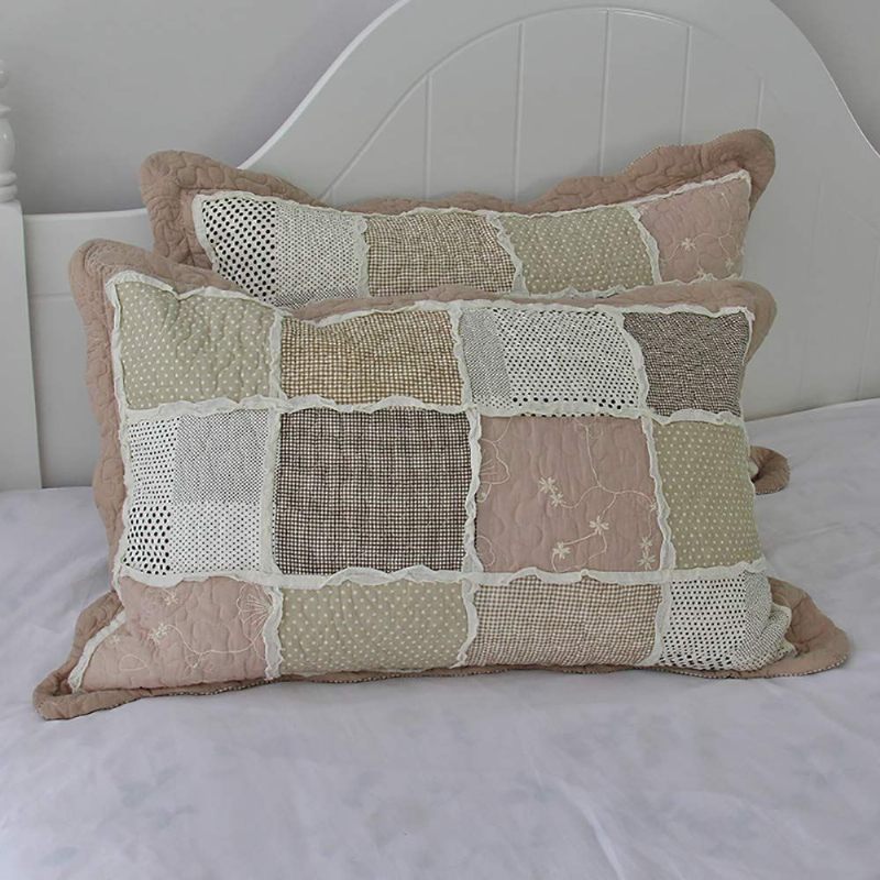 Queen Size Vintage Patchwork Set Posteljine Elegantan Set Pamučnog Popluna