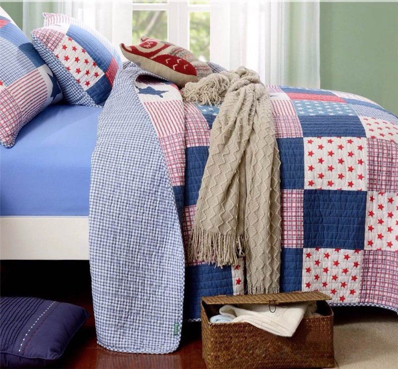 Star Kids Patchwork Twin Quilt Prekrivač Dječja Posteljina