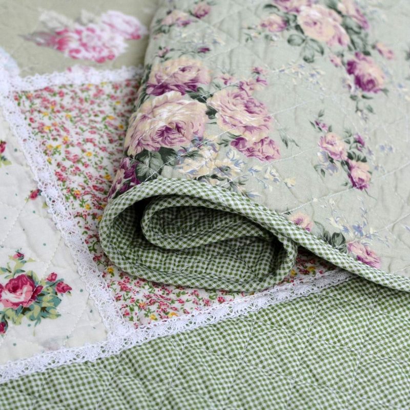 Twin Size Patchwork Popluni Deke Lagane Prošivene Jorgane Prekrivači Za Dnevni Krevet 100% Pamuk