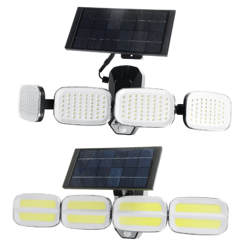 1200mah Solarna Zidna Svjetiljka Inteligentno Ljudsko Senzorsko Svjetlo Super Svijetlo Vodootporno Vanjsko Vrtno Rasvjetno Dvorište Za Kampiranje