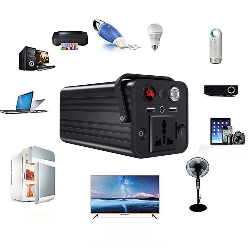 180w 43200mah/160wh Prijenosna Elektrana Opskrba Energijom U Nuždi Power Bank Baterijski Generator Rezervna Litijska Baterija Za Izlete Putovanja Kampiranje Vrt Karavan