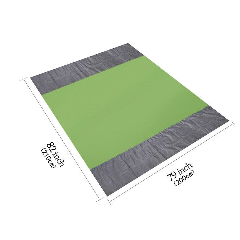 210x200cm Deka Za Piknik Oxford Sklopiva Prostirka Za Plažu Vodootporna Brzosušeća Za Kampiranje Otporna Na Pijesak Za Putovanja Na Otvorenom S Torbom Za Pohranu