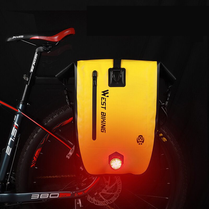 25l Potpuna Vodootporna Torba Za Nosač Bicikla Za Sedlo Prtljažnik Mtb Cestovni Bicikl Torbe Za Prtljagu Dodaci Crna