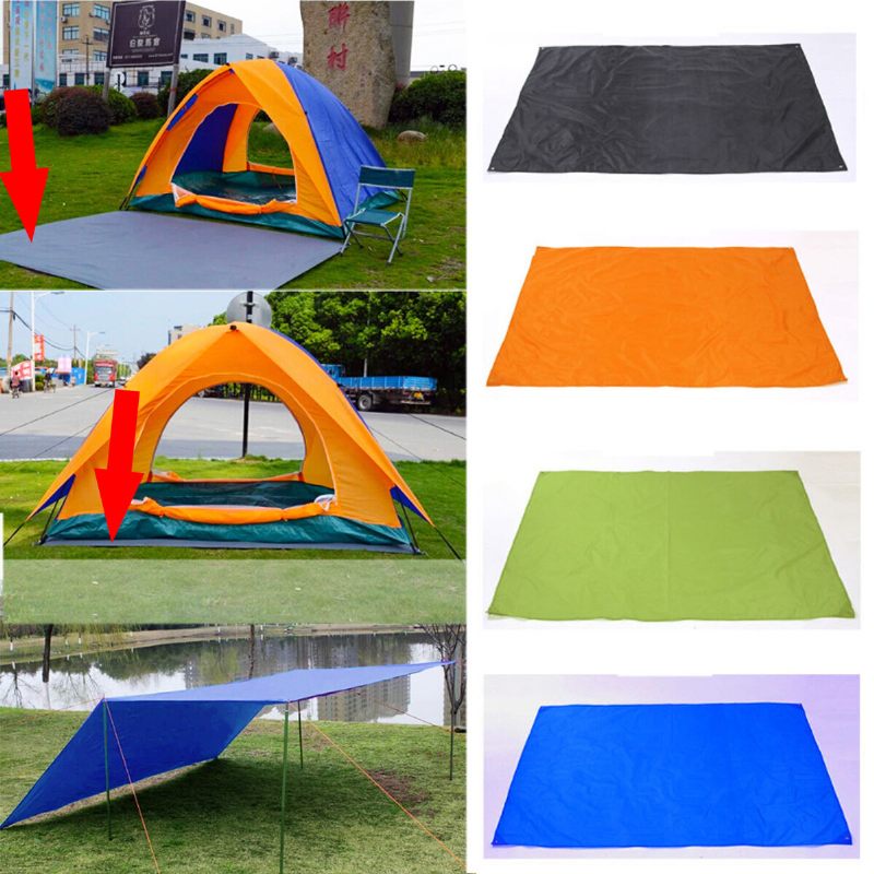 300x300cm Šator Za Vanjsko Kampiranje Suncobran Kiša Sunce Uv Nadstrešnica Za Plažu Tenda Zaklon Podloga Za Za Piknik