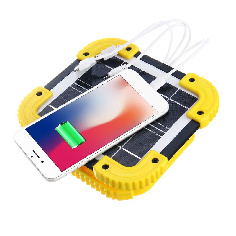 Cob Solarna Svjetiljka Za Kampiranje Usb Punjiva Vodootporna Radna Reflektor Za Vanjsko Planinarenje Putovanje Ribolov Hitni Popravak Automobila