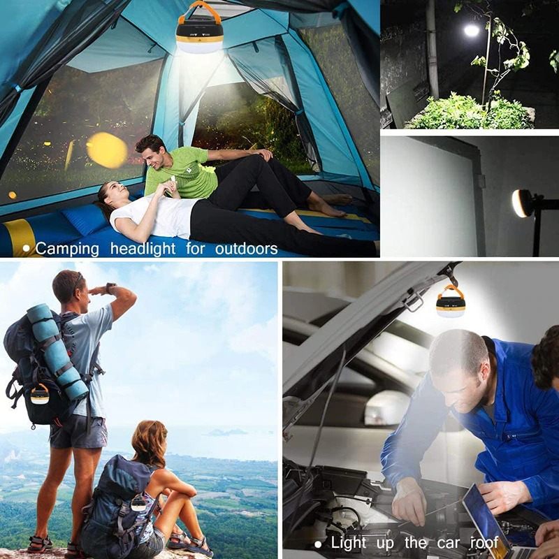 Led Svjetiljka Za Kampiranje Prijenosno Svjetlo Za Šator S Kukom Na Uvlačenje I 5 Načina Osvjetljenja