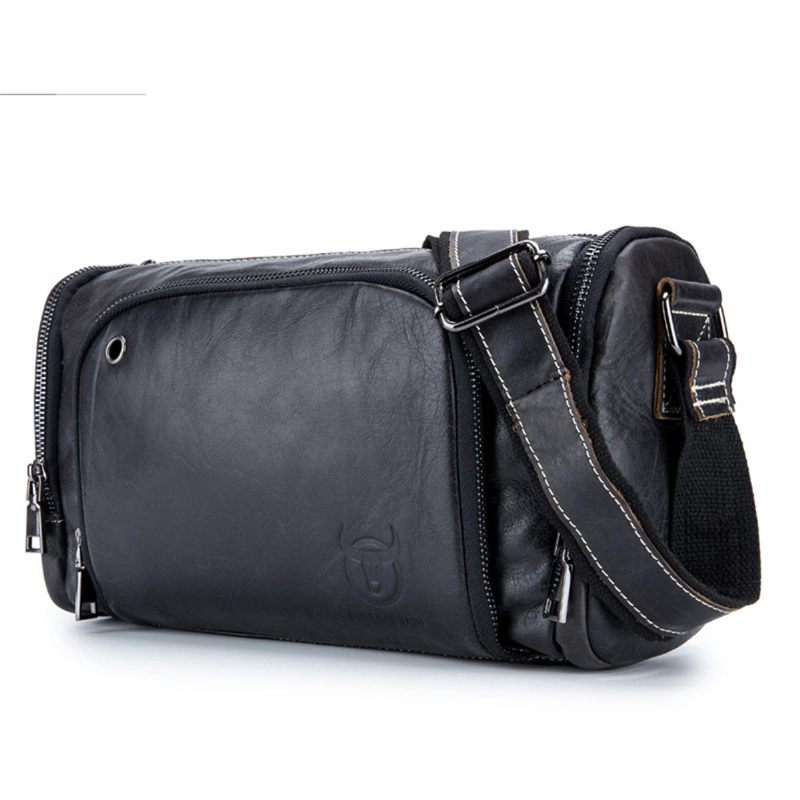 Muška Vintage Torba Na Rame Od Prave Kože Pack Crossbody Torbica Za Teretanu Sportska Putovanja