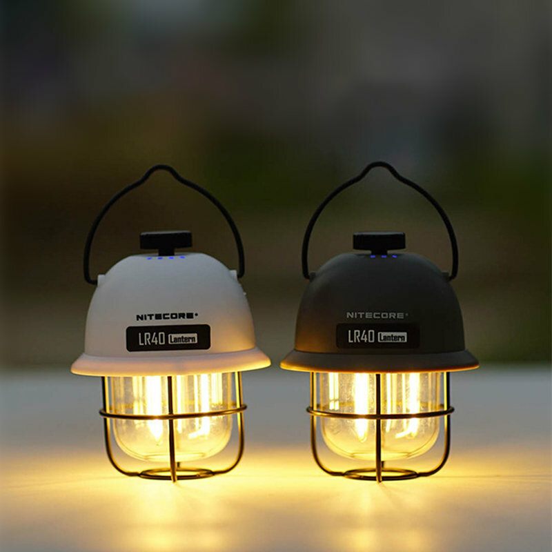 Nitecore Lr40 Svjetiljka Za Kampiranje Usb-c Punjiva Za Šator 100 Lm Vrijeme Rada 65 Sati 3 Izvora Svjetla