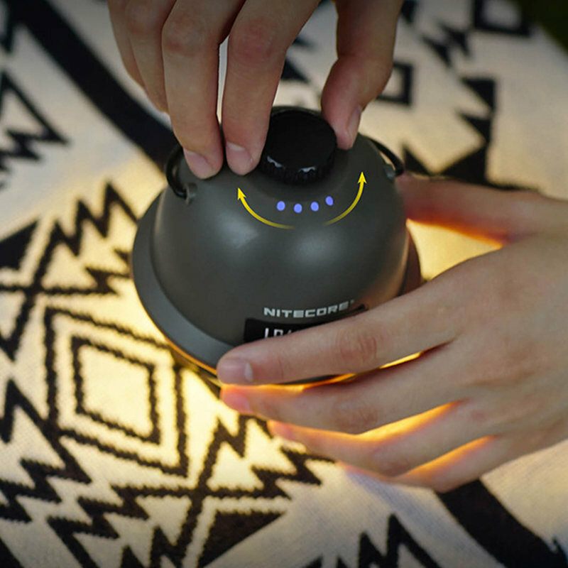Nitecore Lr40 Svjetiljka Za Kampiranje Usb-c Punjiva Za Šator 100 Lm Vrijeme Rada 65 Sati 3 Izvora Svjetla