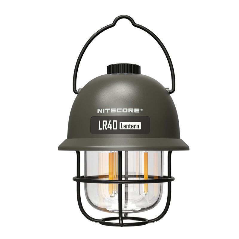 Nitecore Lr40 Svjetiljka Za Kampiranje Usb-c Punjiva Za Šator 100 Lm Vrijeme Rada 65 Sati 3 Izvora Svjetla