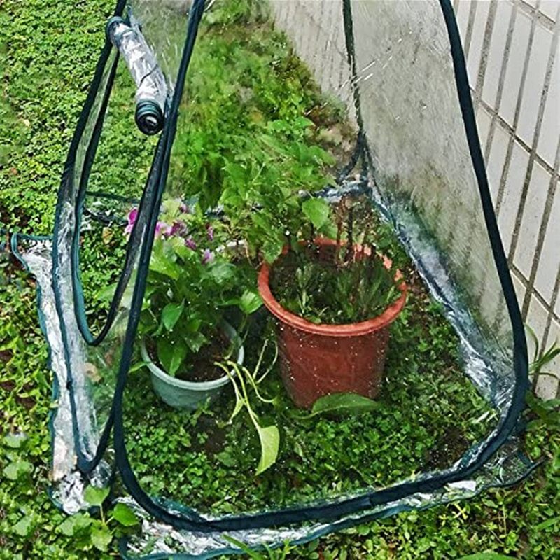 Pvc Topla Vrtna Sklopiva Mini Staklenička Navlaka Za Biljke Vodootporna Zaštita Za 31.20x27.30 Inča
