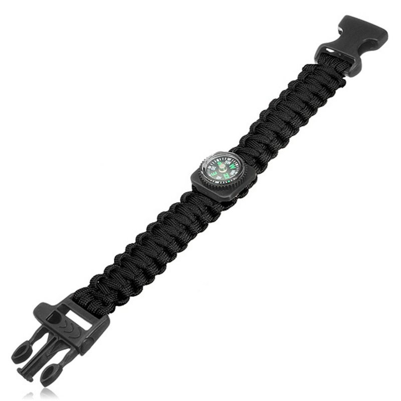 Survival Paracord Narukvica Zviždaljka Svjetleći Vojni Ručni Sat