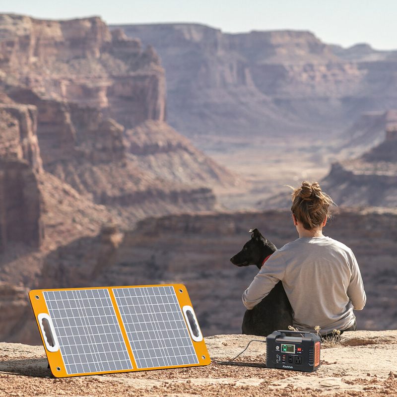 Us Direct Flashfish Ea150 200 W Vršne Snage 166 Wh 45000 Mah Prijenosna Elektrana + Tsp 18 V 60 W Sklopivi Prijenosni Rezervni Solarni Panel Energijski Komplet