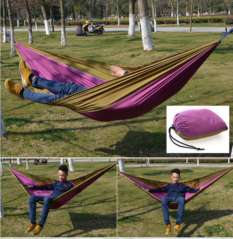 Vanjska Viseća Mreža Za Kampiranje Padobran Lagana Najlonska Prijenosna Za 1-2 Osobe 260 X 140 cm