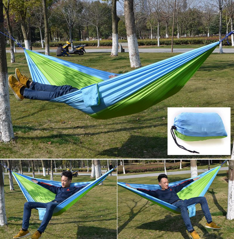 Vanjska Viseća Mreža Za Kampiranje Padobran Lagana Najlonska Prijenosna Za 1-2 Osobe 260 X 140 cm