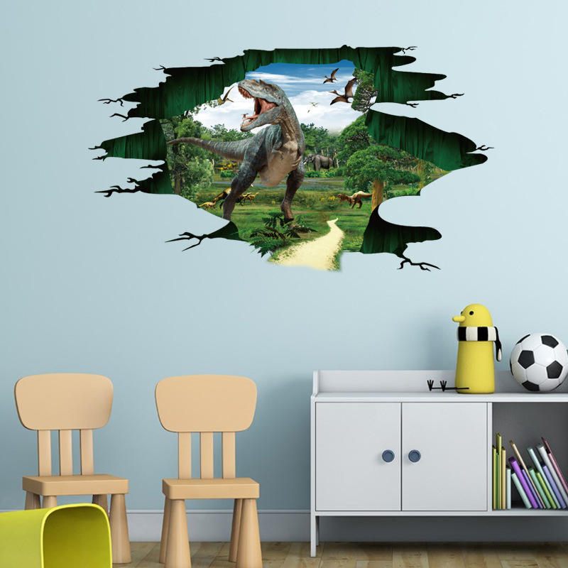 Miico Creative 3d Dinosaur Vodootporna Uklonjiva Ukrasna Naljepnica Za Zidna Vrata