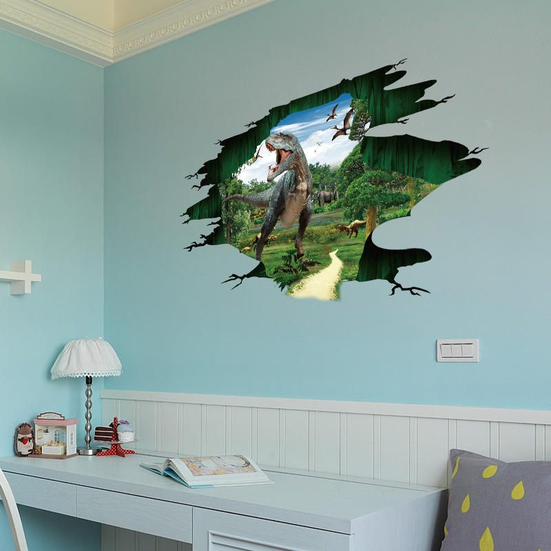 Miico Creative 3d Dinosaur Vodootporna Uklonjiva Ukrasna Naljepnica Za Zidna Vrata