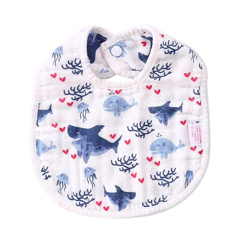 Baby Bibs Slatki Uzorci Meka Visoko Upijajuća Tkanina Za Hranjenje