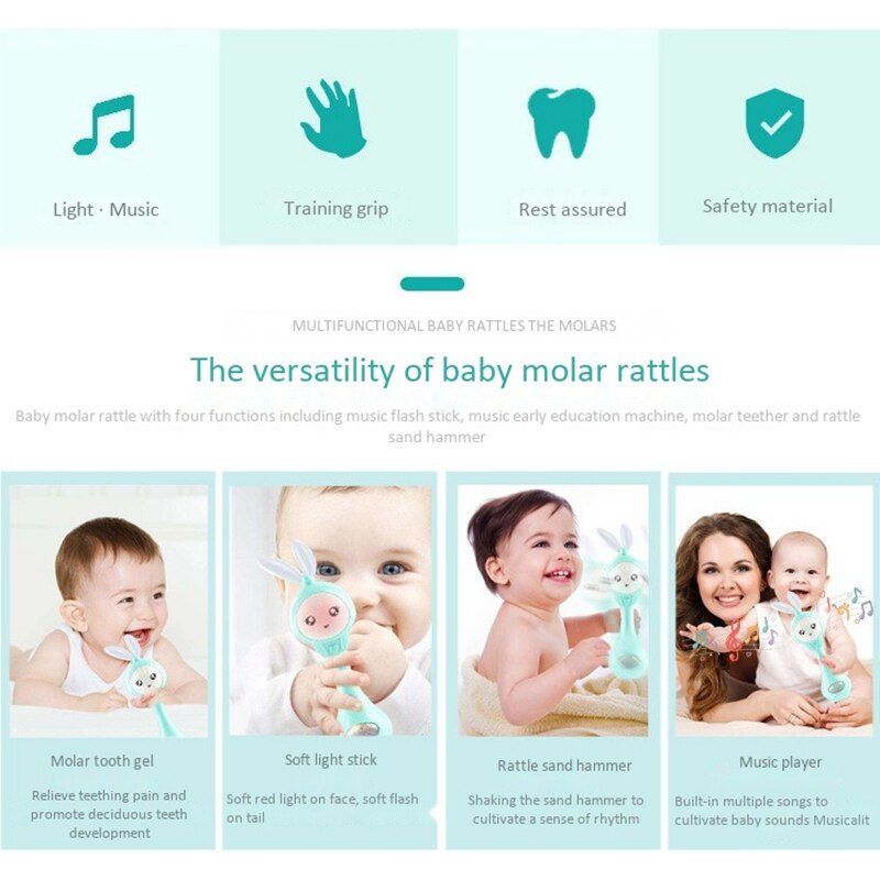 Baby Music Teether Zvečka Igračka