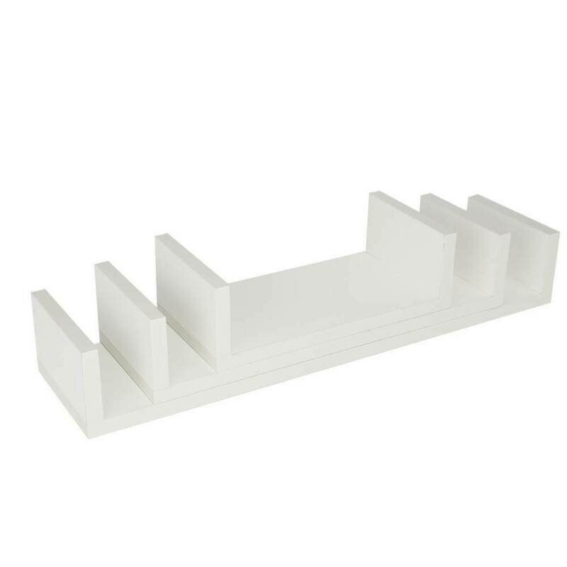 3pcs Drvena Zidna Polica Zidni Organizator Dekor