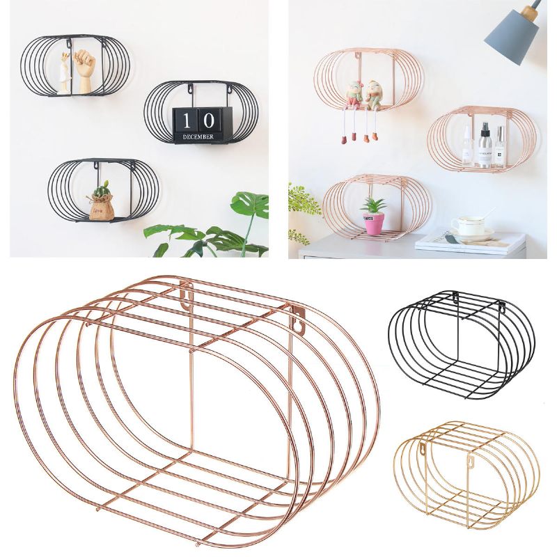 Nordic Simple Iron Art Zidna Polica Dekoracije Za Dom Kupaonica Pohrana