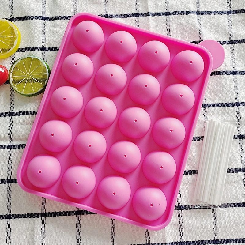 Okrugli Silikonski Kalup Za Lizalice Okrugla Čokolada/slatkiši 20 Rupa