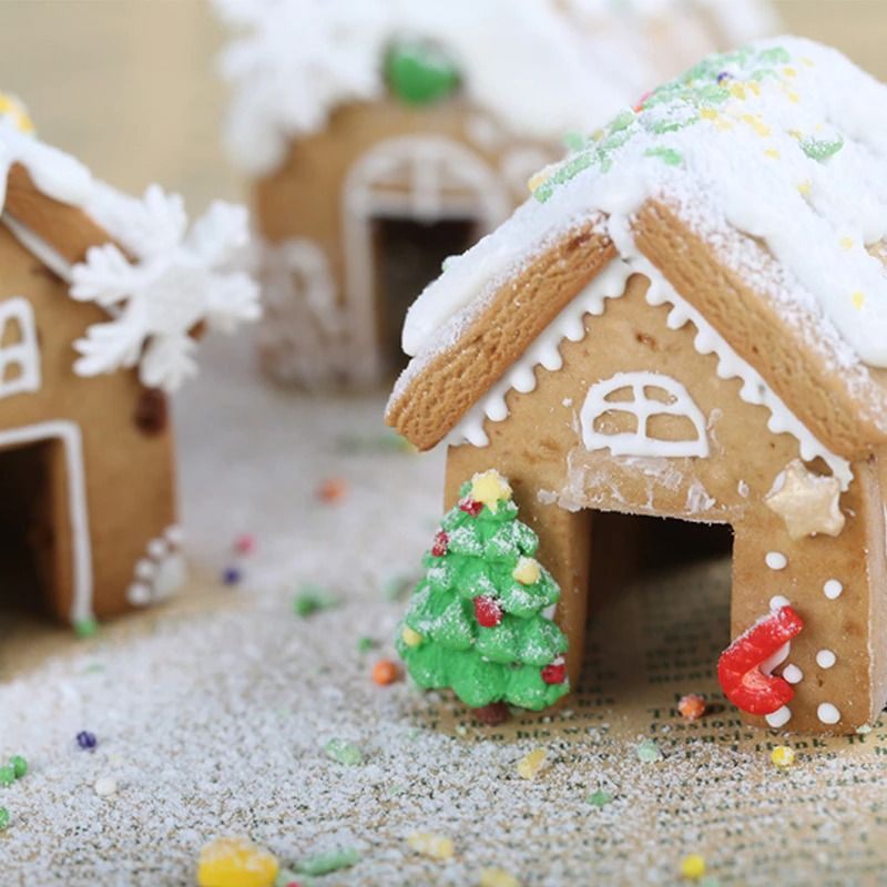 Set Kalupa Od Nehrđajućeg Čelika Za Božićne Kućice Od Medenjaka Diy