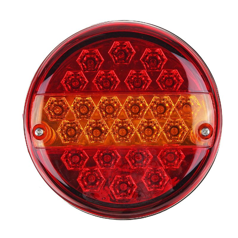 12v/24v 20led Hamburger Stražnji Indikator Indikatorskih Svjetala Okrugla Za Prikolicu Kamion Karavan Kombi Atv Autobus